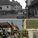 Pfinztalstraße / Schlossplatz (1980)